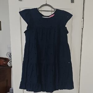 Simply Southern Blue Eyelet Sundress With Cap Sleeve Size XL